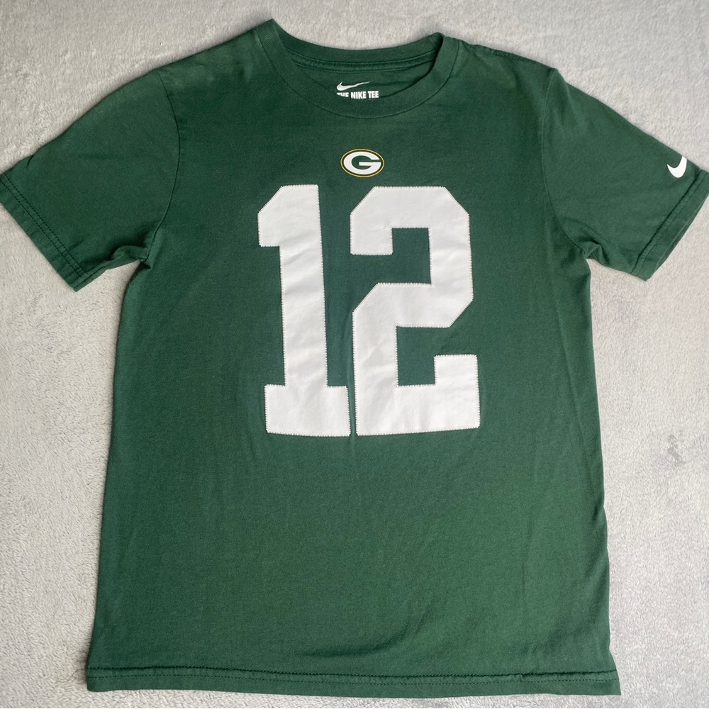 Nike Green Bay Packers Rodgers Shirt Boy’s Size Medium